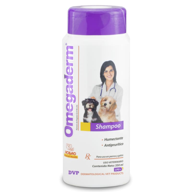 Holland Omegaderm - Shampoo Humectante y Antiprurítico 350 ml