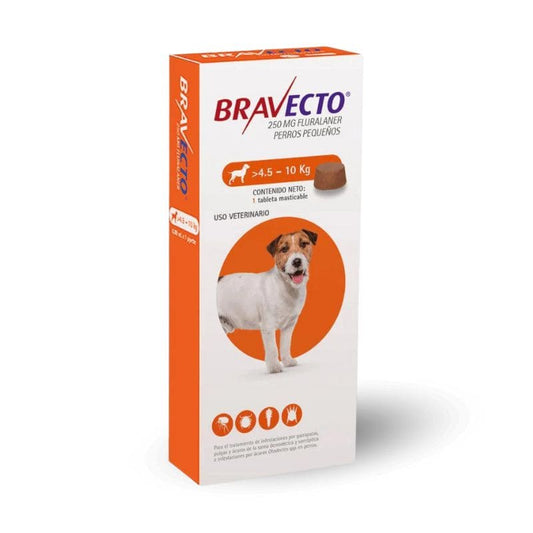 Bravecto - 1 Tableta - para Perro Chico 4.5 a 10 kg