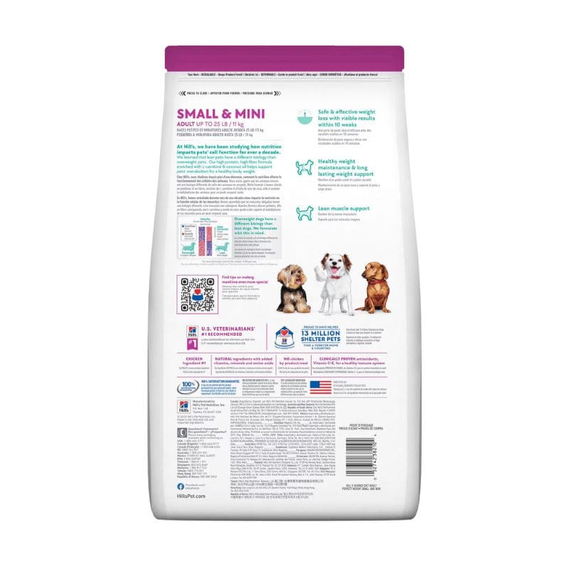 Hill's Perfect Weight Receta Pollo para Perro Adulro Small & Mini