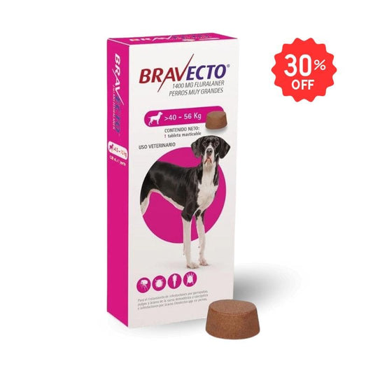 Bravecto - 1 Tableta - para Perro Grande 40 a 56 kg