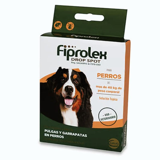 Fiprolex Pipeta - Antipulgas para Perro Raza Gigante 40 kg o más