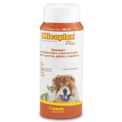 Holland Micoplex Plus - Shampoo Antimicótico y Bactericida 350 ml