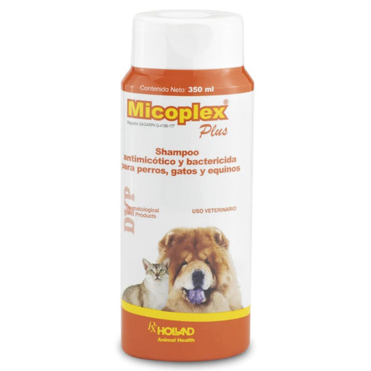 Holland Micoplex Plus - Shampoo Antimicótico y Bactericida 350 ml