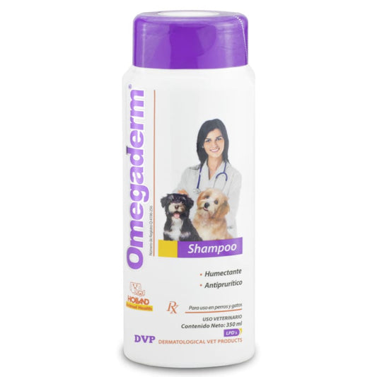 Holland Omegaderm - Shampoo Humectante y Antiprurítico 350 ml