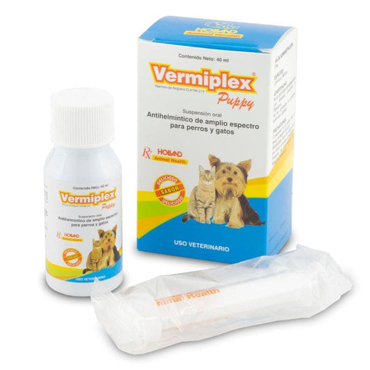 Holland Vermiplex Puppy - Suspensión Antiparasitario para Mascota