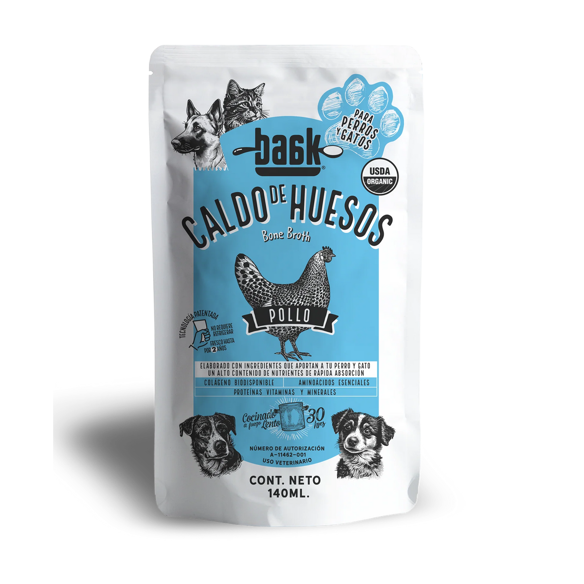 Baak Bone Broth para perros y gatos 140 ml