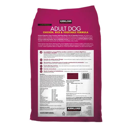 Kirkland - Alimento para Perro Adulto sabor Pollo y Arroz 18.1 kg