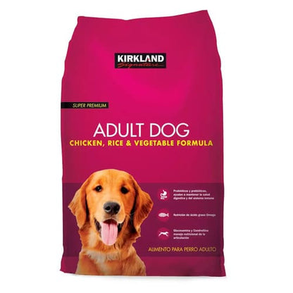 Kirkland - Alimento para Perro Adulto sabor Pollo y Arroz 18.1 kg