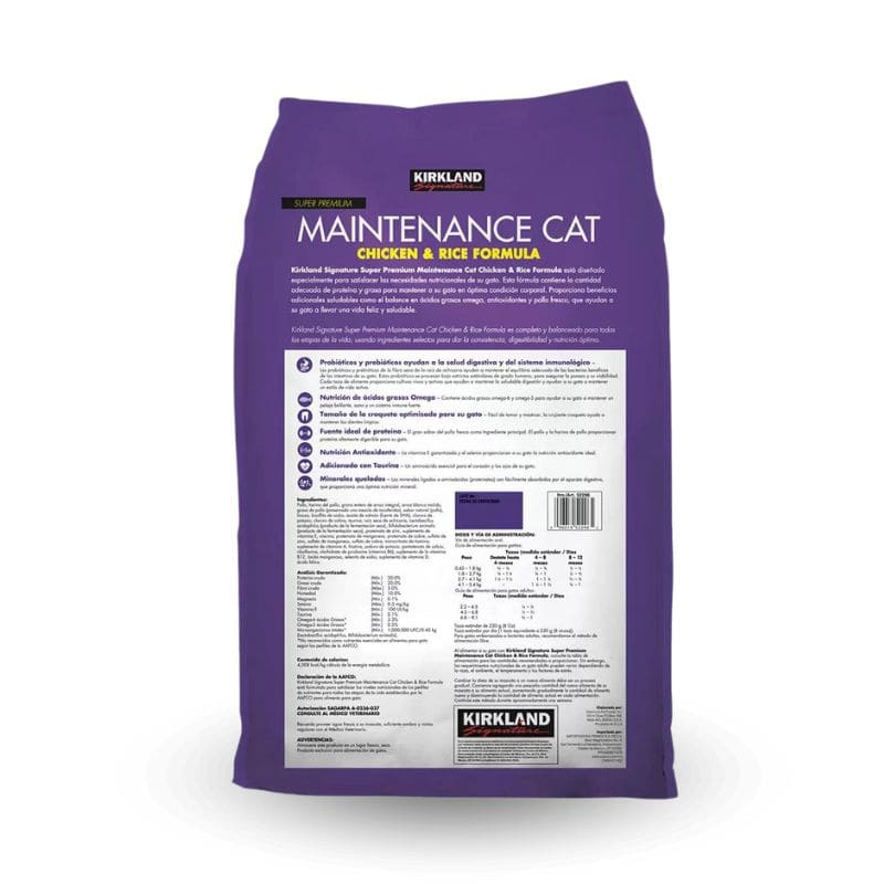 Kirkland - Alimento para Gato Pollo y Arroz 11.3 kg