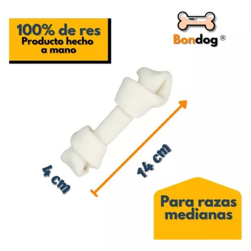 Premios Raza Mediana Hueso De Carnaza 14cm
