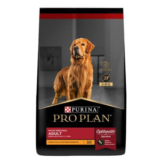 Purina Pro Plan - OptiHealth Alimento Seco para Perro Adulto Adulto Raza mediana