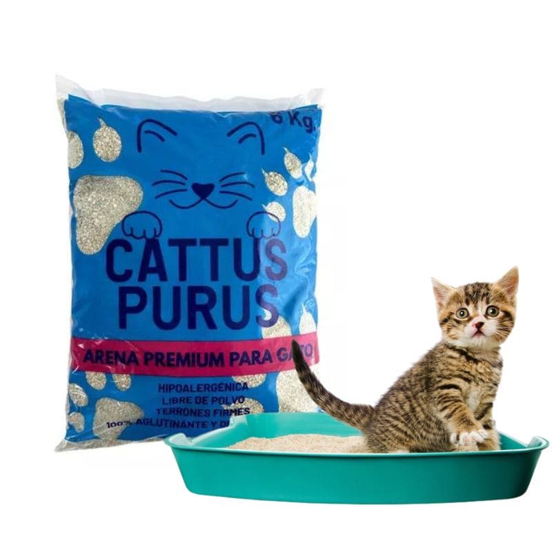 Cattus Purus Arena aglutinante para gato. 6kg