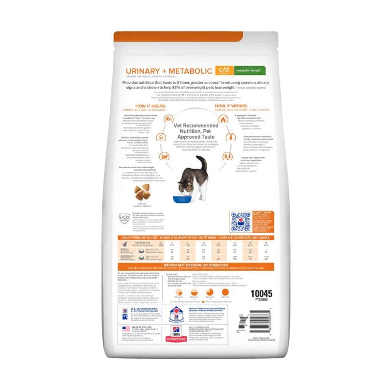 Hill's c/d Urinary + Metabolic para Gato