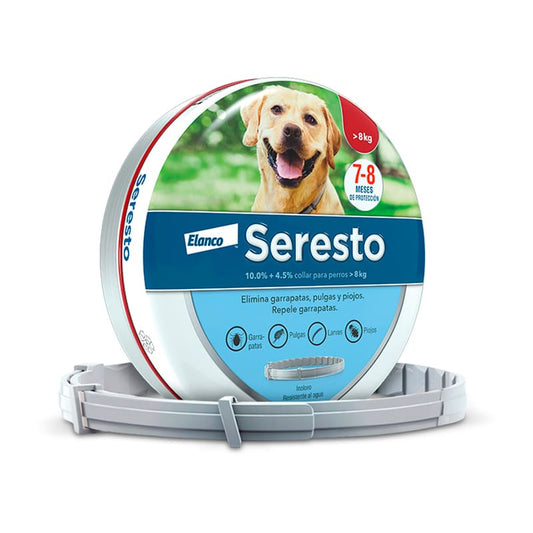 Seresto collar Antipulgas y Garrapatas para perros grandes