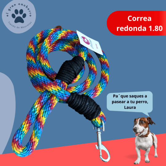 Correa redonda 1.80 mts varios estilos