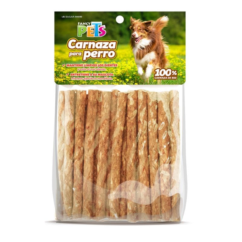 Palitos de carnaza sabor Res - 20 pz